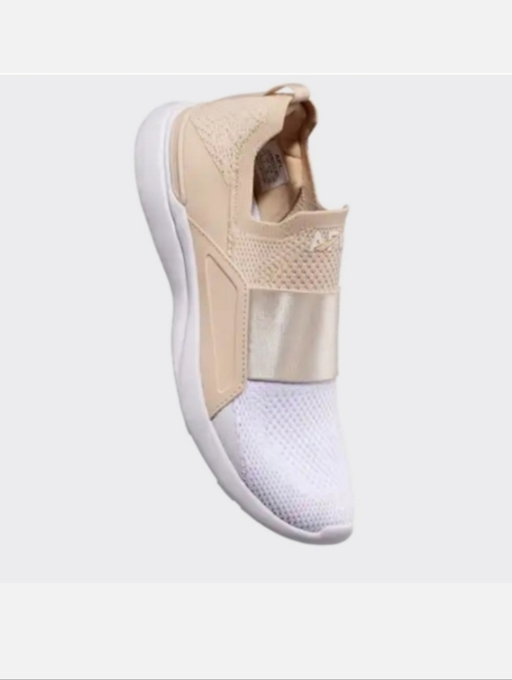 APL Slip-On Knit Sneaker in Beige and White